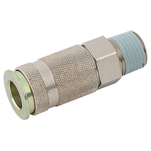 1/4"  BSPT MALE  COUPLING PLATED