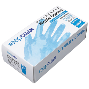 BLUE DISPOSABLE NITRILE GLOVES SIZE S BOX OF 100