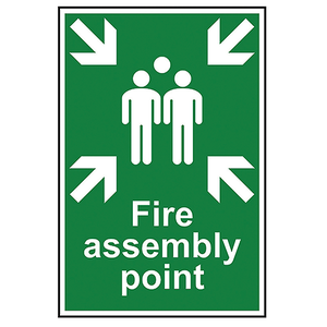 FIRE ASSEMBLY POINT - PVC (200  X 300MM)