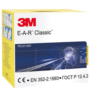 3M E.A.R CLASSIC EAR PLUGS BOX OF 250 PAIRS