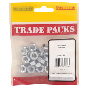 ZP STEEL HEX NUTS TRADE PA CKS (PACK OF