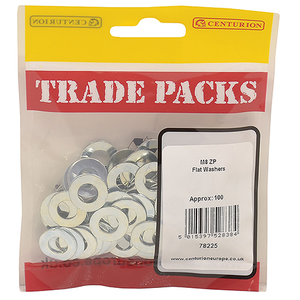 ZP FLAT WASHERS TRADE PAC (PACK OF